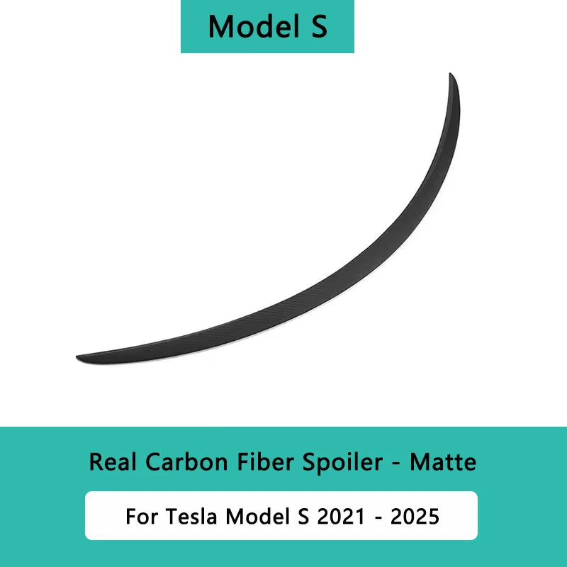 For Tesla Model 3/Y/S/Highland Spoiler Real Carbon Fiber Original High Performance Auto Trunk Tail Wing Car Exterior Accessories