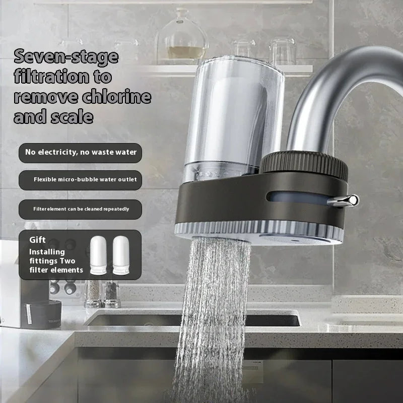 ZEXEF Faucet Filter Splash Proof Tap Water Purifier Filtration Pressurization Removable Washable Filter Water Purifier Aerator