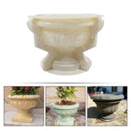 Large Plastic Flowerpot Molds Cement Planter Making Mold European Style Bonsai Pot Casting Model Diy Handcraft Decor Molds