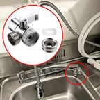 3 Way Switch Faucet 1/2 Valve Adapter Shower Diverter Valve Bathroom Faucet Shower Tap Connector Splitter Bathroom Accessories