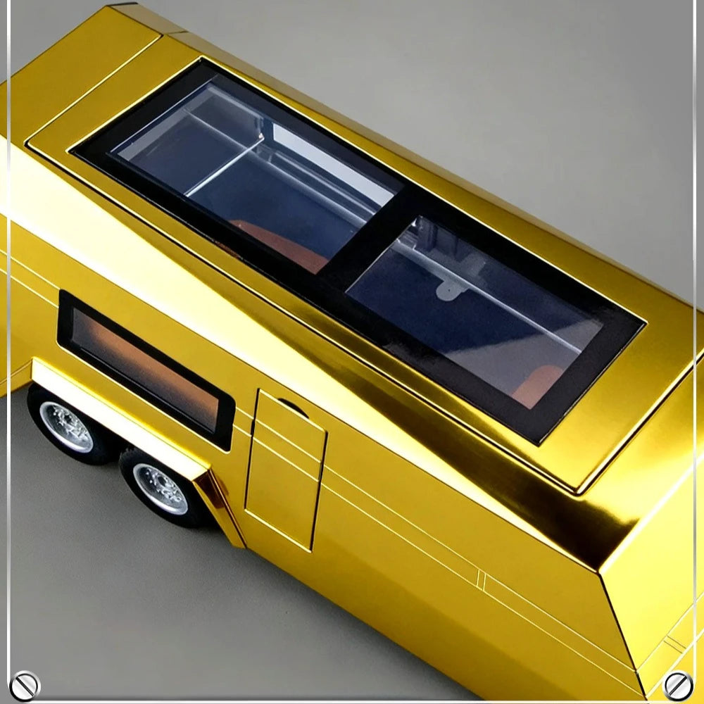 1:32 Cybertruck Pickup Alloy Car Model Diecasts Off-road Vehicles Truck Car Model Sound Light Kids Toys Gift