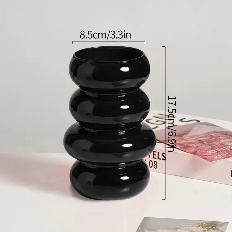 Retro Glass Vase Flower Vase Decoration Home Decoration Flower Bottle Vase for Flowers Wedding Table Decor Home Desktop Decor