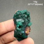 Natural Congo green Dioptase Mineral specimen + healing quartz crystals and stones rock gemstone
