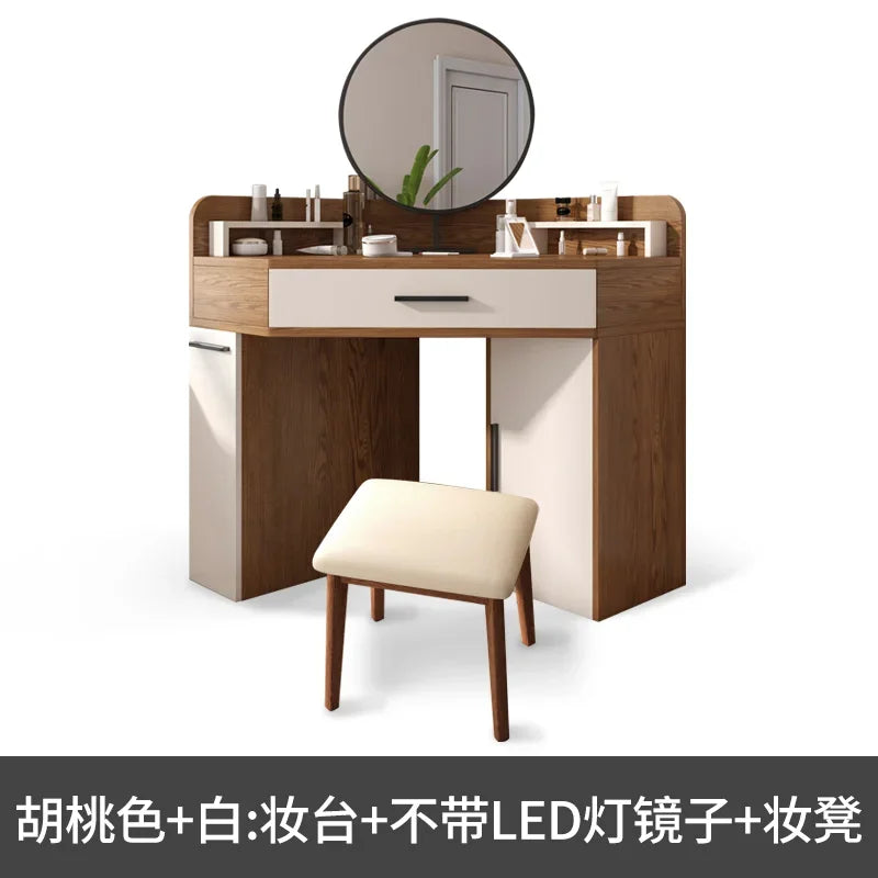 Corner Dressing Table Modern Minimalist Bedroom Corner Simple Makeup Table Multifunctional Dresser
