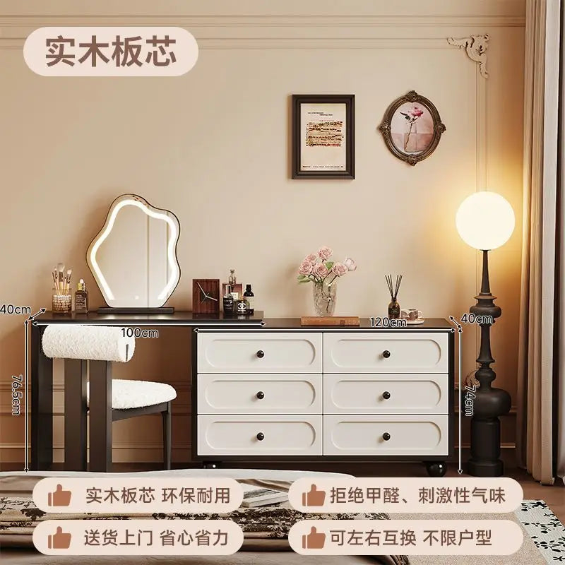 Corner dresser chest integrated antique modern bedroom simple bedside cabinet new retro makeup table