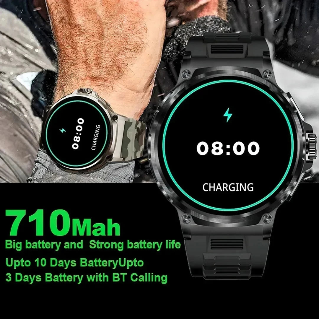 2025 GPS Track Smart Watch Men 1.85-Inch HD AMOLED Screen 360*360 Mah Battery Sport Bluetooth Call sports Smartwatch New Gift