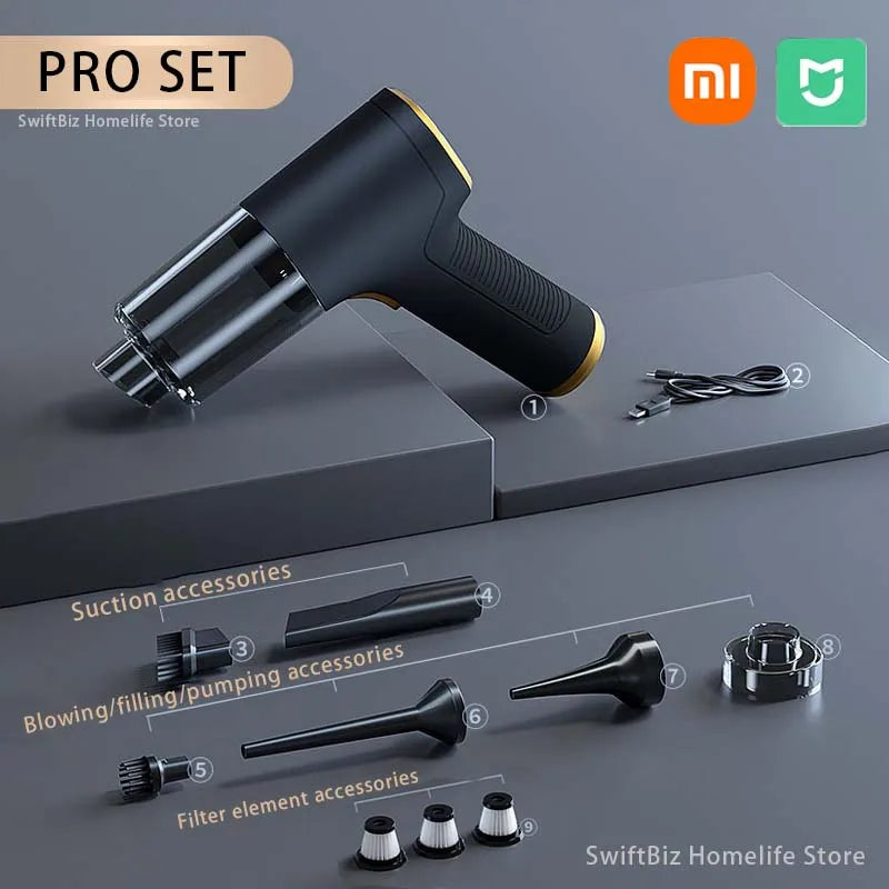 Xiaomi Car Vacuum Cleaner 8950000PA Wireless Mini Powerful Vacuum Cleaner Portable Handheld Cordless Super Strong Cleaning Home