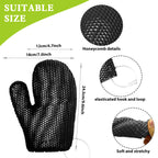Exfoliating shower glove with colorful honeycomb weave and TPU high elasticity antibacterial material - gentle, safe and durable