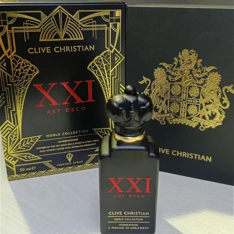 Clive Christian Amberwood Fresh Unisex Perfume 50ml – Long Lasting Elegant Fragrance with Jasmine Rose Sandalwood Amber Musk