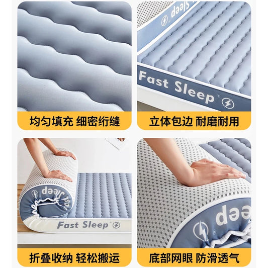 latex sponge filling 4/7cm Tatami Mat High grade Thicken Latex Mattress Twin King Queen Size Keep warm winter bed cover cushion