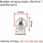 G3/8 Internal Thread Sewer Cleaning Nozzle Pipeline Dredging Tool High Pressure Cleaning Machine Nozzle Stainless steel Material