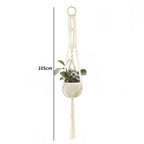 Handmade Macrame Plant Hanger Basket Flower Pot Balcony Hanging Decoration Knotted Lifting Rope Bohemian Style Home Garden Decor