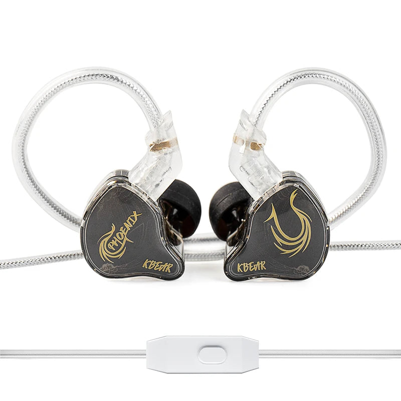 KBEAR Phoenix 10mm DD with Double Magnet Headphone with 3.5mm/Type-c In Ear Earphones Noise Cancelling HIFI Sport Gaming Headset