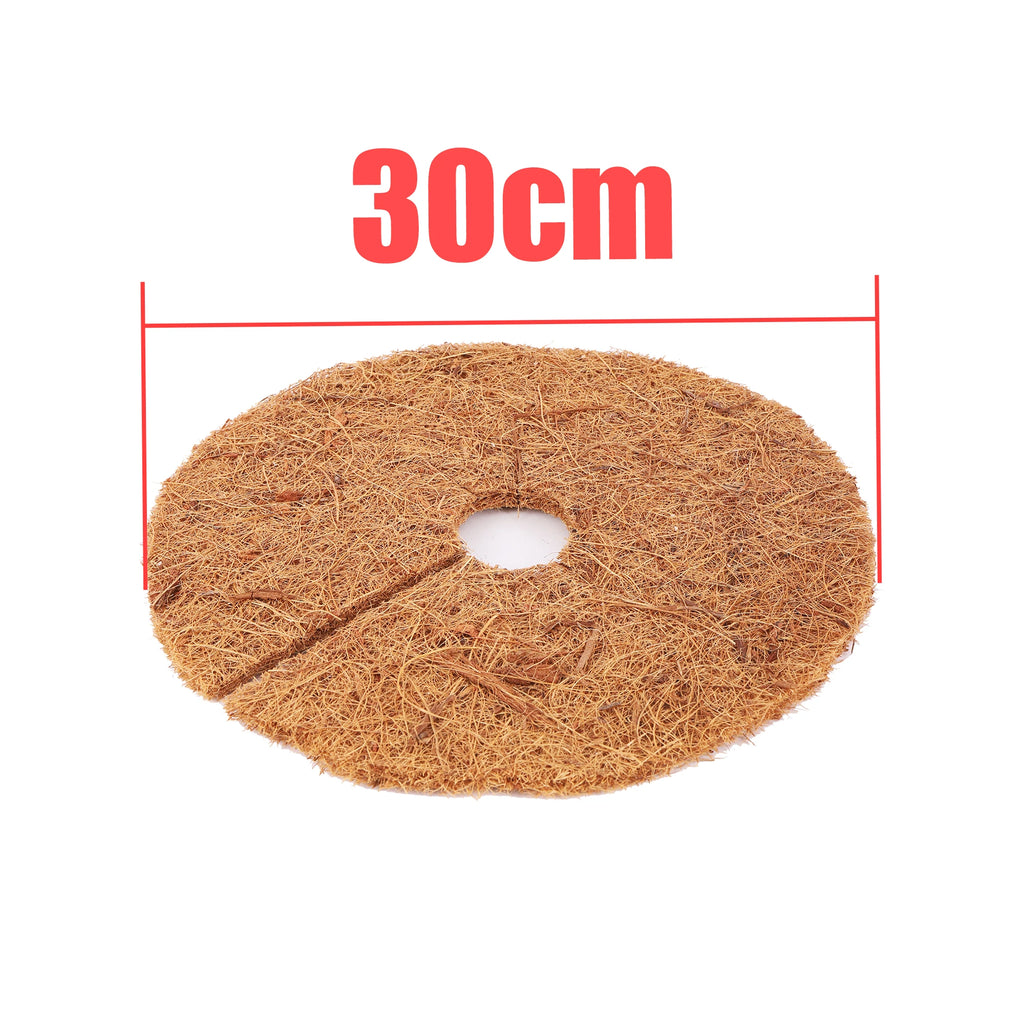 Natural Coconut Fiber Tree Mulch Mat Cover Protector 25/30/35/40cm Flower Pot Disc Pad Weed Control Warm Moisture Cushion
