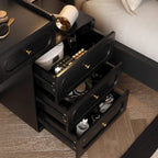 Makeup Organizer Vanity Table Modern Decor Drawer Storage Dressing Table Aesthetic Light Mirror Dressers Bedroom