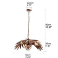 Modern Boho coconut tree leaf chandelier E27 Loft creative hanging lamp for living room bedroom restaurant apartment lobby hotel