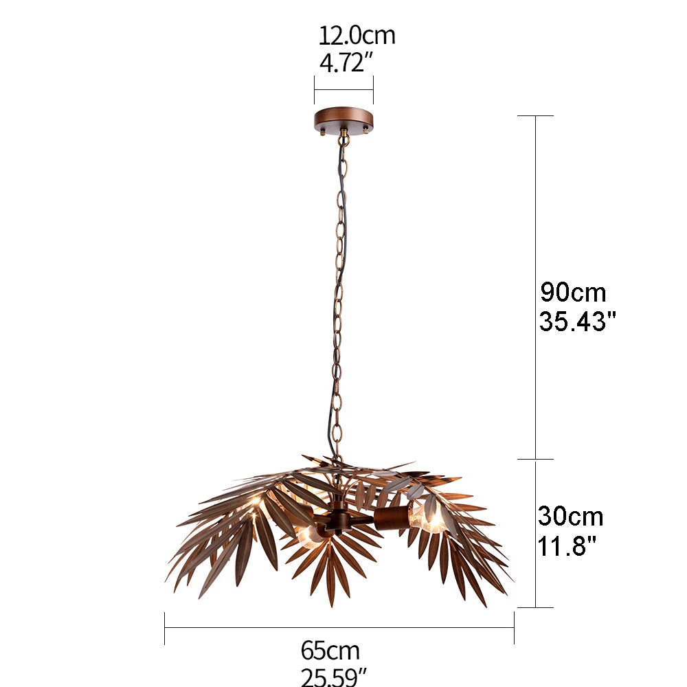 Modern Boho coconut tree leaf chandelier E27 Loft creative hanging lamp for living room bedroom restaurant apartment lobby hotel