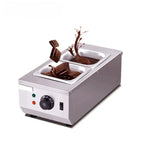 Chocolate melting pots commercial double hot chocolate dipping melting machine cylinder electric warmer melter 2 Lattices