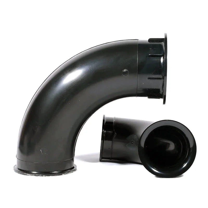 Black Curved Speaker Box Port Tube for 8inch to 12inch Bass Inverted Guide Tube Curved Vent Speaker Tube for Home Audio Systems