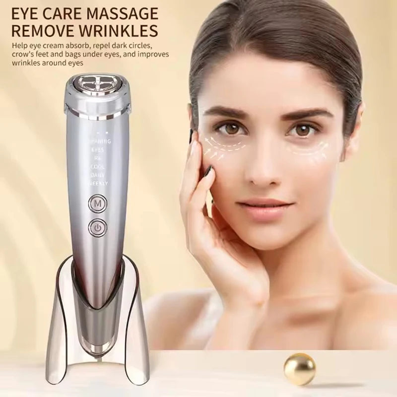 EMS Facial Massager High Frequency 6IN1 Face Lifting Microcurrents for Face and Eyes Tightening  RF Beauty Health Face Care Tool