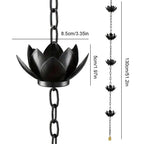 Creative Birds On Cups Metal Rain Chain Lotus/Bird/Butterfly Rain Catcher For Gutter Roof Decoration Outdoor Decor Rain Chain