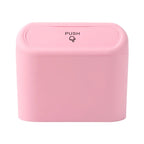 1L Car Interior Storage Case Trash Garbage Box Door Bin Push Can Mini Tray Dustbin Seat Clip Stand Holder Automotive Accessories