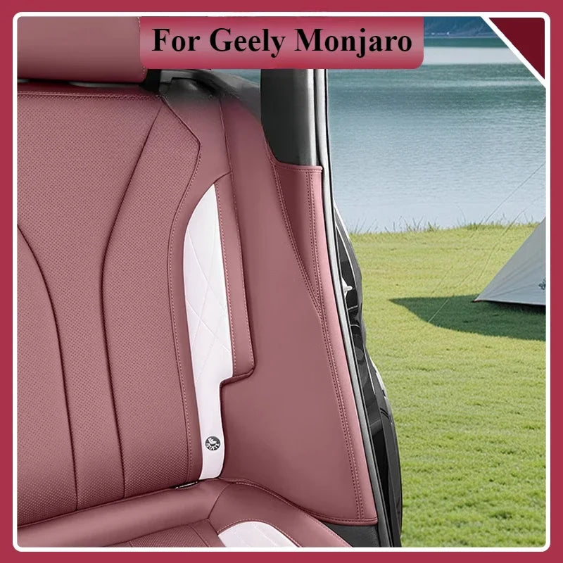 For Geely Monjaro Xingyue L Rear Second Seats Both Sides Leather Protective Pad Anti-scratch Protection Car Interior Accessories