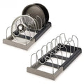 Compartments Pot and Pan Organizer Kitchen Cabinet Pantry Baking  for Cutting Boards/Plates/Baking Utensils
