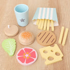 Wooden Pretend Play Food Kitchen Toys Classic Cutting Cooking Set Kids HousePlay Educational Imitation Game Toys for Girls Boys
