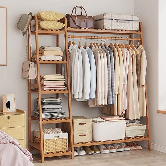 Movable Clothes Hanger Coats Clothing Rack Shelfs Home Furniture Room Shelves Closet Closet Shoe Organizer Jingle Bells Sofa