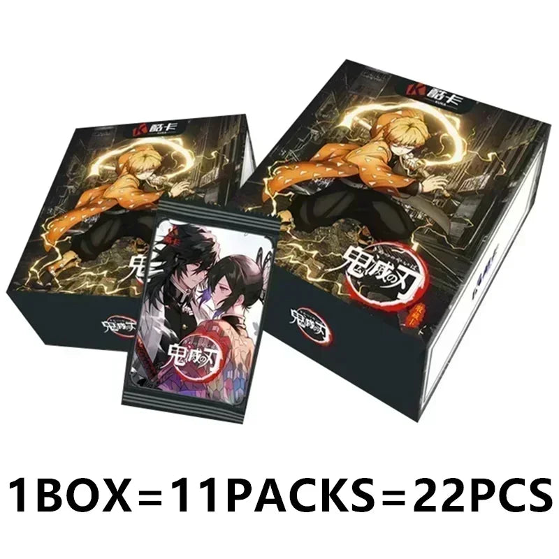 Douqu Original Demon Slayer English Version Trading Card Full Series Anime Collection Card Board Game Children's Toys Gift