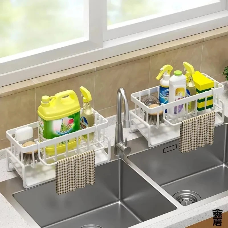 Faucet Hanging Rack – Integrated Draining & Storage, Kitchen Space-Saving Tool