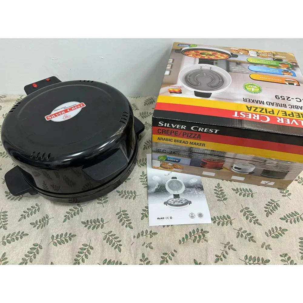 Houselin Elektrische Pizza Maker,Aanrecht Pizza Oven Home  Steak Maker,Met Indicator Licht Steak Brood Pizza Koker,220-240V