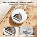 Lefant M330S Robot Vacuum Cleaner 3 in 1, 5000Pa Suction, DToF Navigation, Mapping, Virtual Zones, Obstacle Avoidance PSD, 150min, Connected by Alexa/APP/WiFi