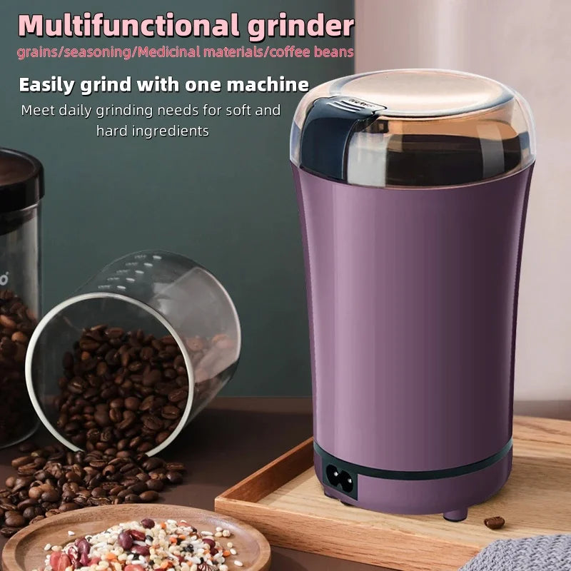 Multifunctional Electric Grinder Grain Mixer Grinder Stainless Steel Household Coffee Grinder Kitchen Seasoning Grinding Tools
