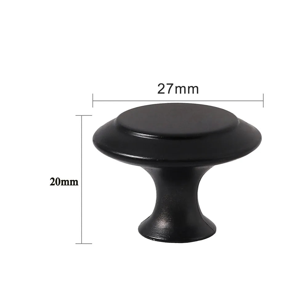 20pcs/set Round Cabinet Knobs Stainless Steel Drawer Knobs Kitchen Cupboard Pull Handles Furniture Hardware Accessory