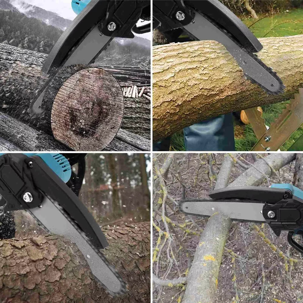 6-inch Cordless Mini Chainsaw 18V Handheld Electric Tree Trimming Saw Rechargeable Gardening Tool for Pruning and Landscaping