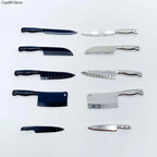 1 Set Doll House Mini Kitchen Knife Cooking Utensils Model for Dollhouse Kitchen Furniture Decoration Accessories Toy