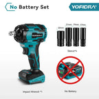 1000N.M Torque Brushless Electric Impact Wrench 1/2 inch Cordless Wrench Power Tool For Makita 18V Battery Pin