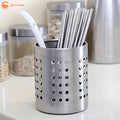 (New) 1Pcs Steel Stainless Cylindrical Chopstick Cutlery Storage Box Suitable For Home Kitchens, Restaurants, And Dormitories