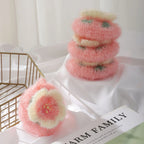 Kitchen Dish Cloths Absorbent Dish Rag Reusable Dish Towels Efficient Anti-grease Sakura Shape Cleaning Kitchen Acrylic