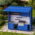 Customized Portable Kitchen Booth Fully Furnished Outdoor Kitchen Set for Shopping Mall