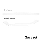 ABS White Center Console Wrap Cover Kit Dashboard Armrest Cover Door Side Trim Interior Suit for Tesla Model Y 3 Accessories