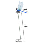 20/1x Simulated Dragonfly Insert Clip Wear Resist Bug Repellent Dragonfly Clamp 3D Artificial Hat Clip for Patio Decor Gardening