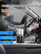 Car Mug Phone Holder 2in1 Magnetic Holder Car Mug Holder Magnetic Suction Cup Cell Phone Holder metal Angle adjustment