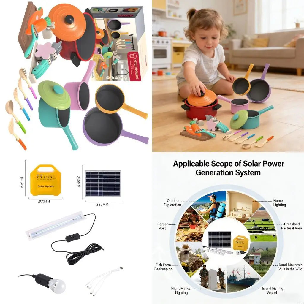 Educational Kitchen Play Items For Children Including Pans And Safe ABS Cooking Tools For Fun tasks A2UB