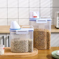 Kitchen Boxes Food Storage Bucket Portable Moistureproof Storage Tank with Scale Cup Food Bucket Kitchen Accessories Organizer