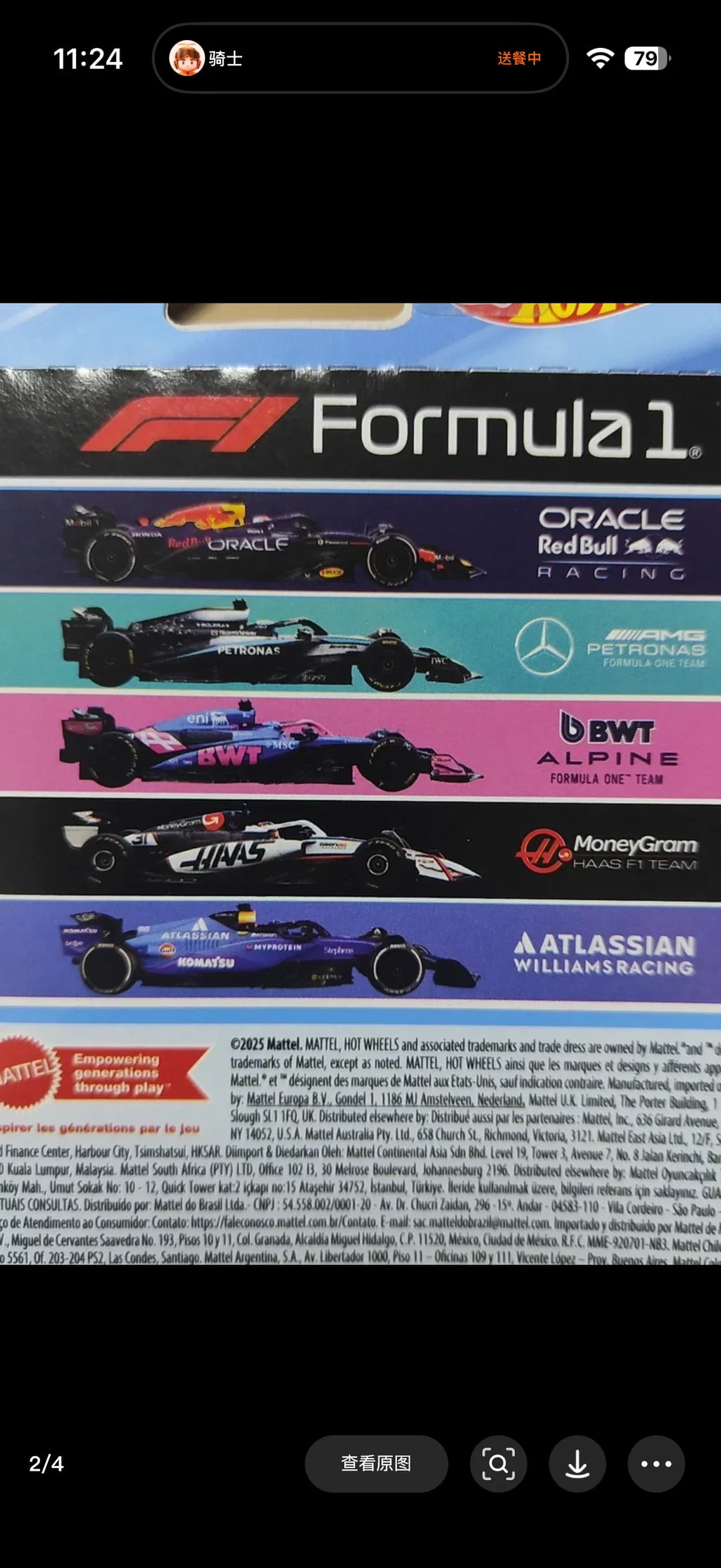 New In Stock Hot Wheels X Formula 1 Jln11 Collectible Car 1/64 Toy Set 5 Packs Diecast Vehicle Gift