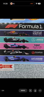 New In Stock Hot Wheels X Formula 1 Jln11 Collectible Car 1/64 Toy Set 5 Packs Diecast Vehicle Gift
