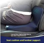 Memory Foam Seat Cushion Waist Back Support Pillow Set Orthopedic Ergo